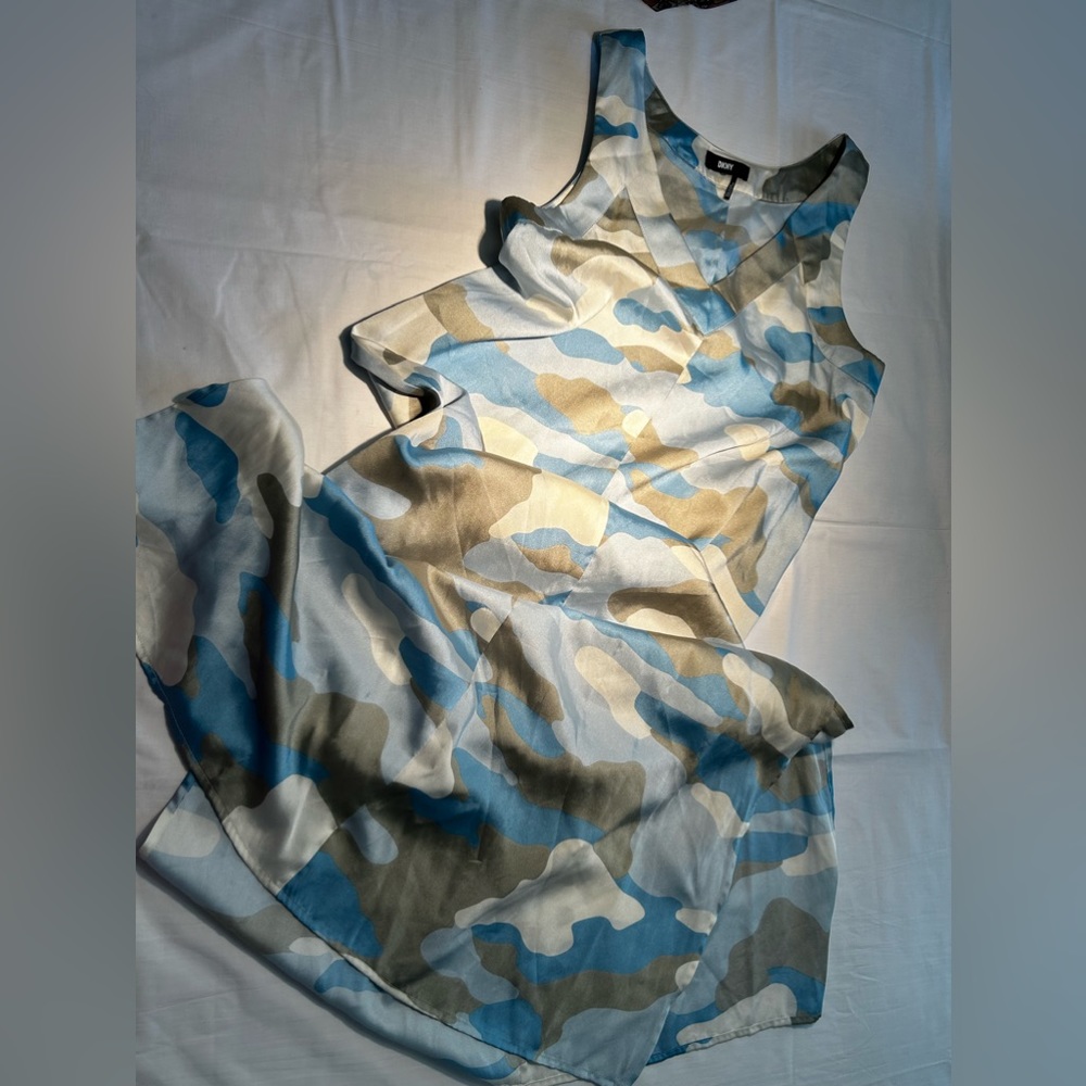 DKNY, silk shift dress